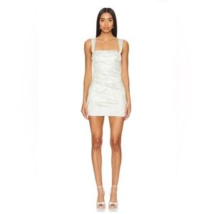 Ezra Mini Dress in Sand Beige Floral - Lovers and Friends - Revolve